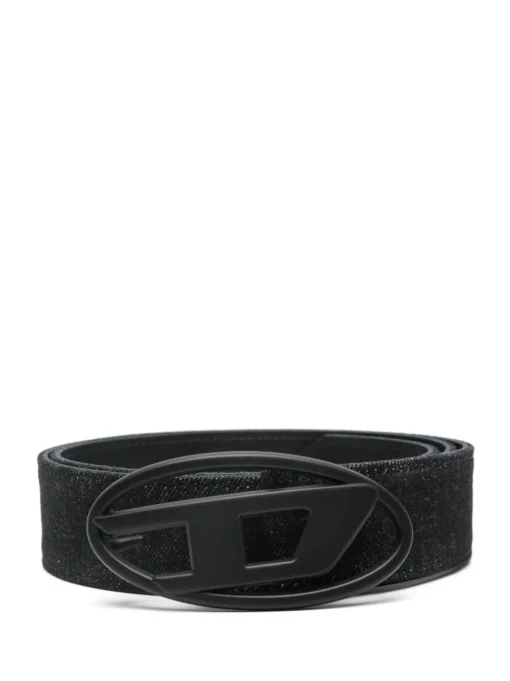 DIESEL Oval D leather belt