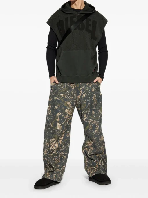 DIESEL S-BOXT-SL-Mesh Hoodie