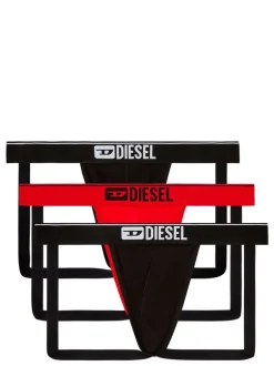 DIESEL Set of 3 jockstraps with logo on the waist
