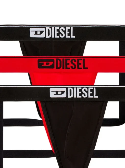 DIESEL Set of 3 jockstraps with logo on the waist