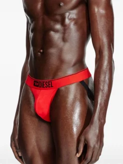 DIESEL Set of 3 jockstraps with logo on the waist