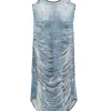 DIESEL Short dress with fringes