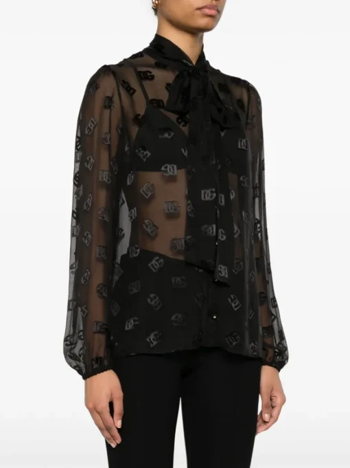 DOLCE & GABBANA Shirt with devoré logo