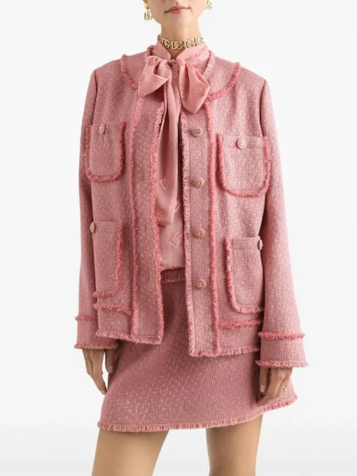 DOLCE & GABBANA Single-breasted tweed jacket