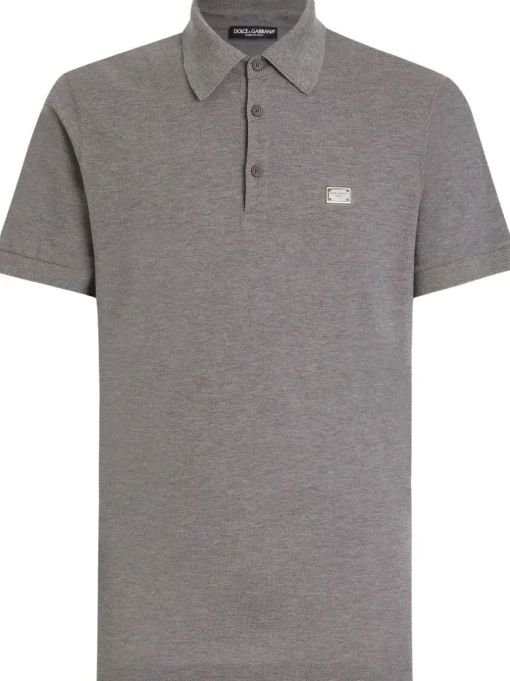 DOLCE & GABBANA Polo shirt with logo plaque