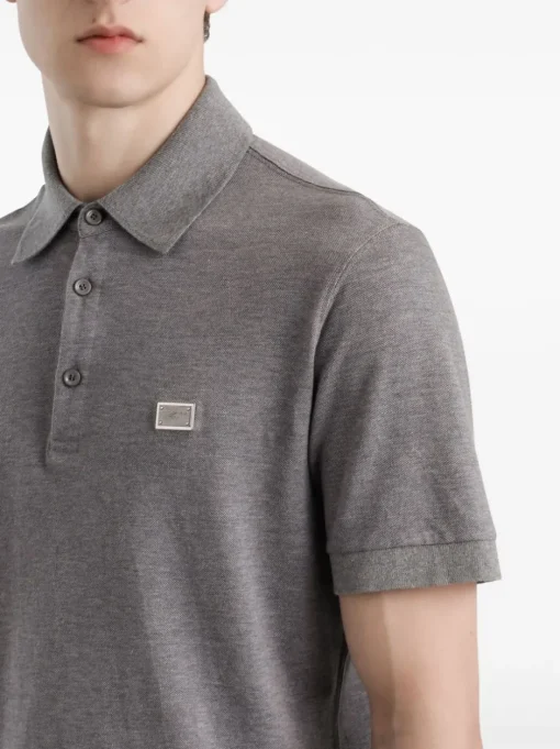 DOLCE & GABBANA Polo shirt with logo plaque