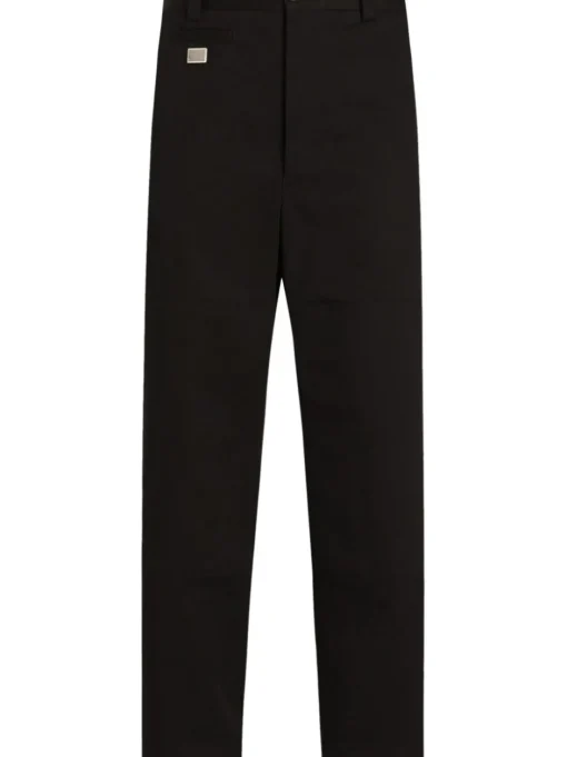DOLCE & GABBANA Trousers with logo plaque
