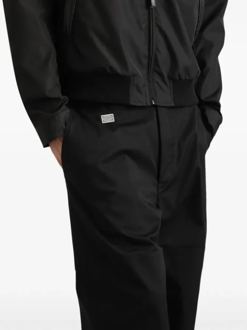 DOLCE & GABBANA Trousers with logo plaque