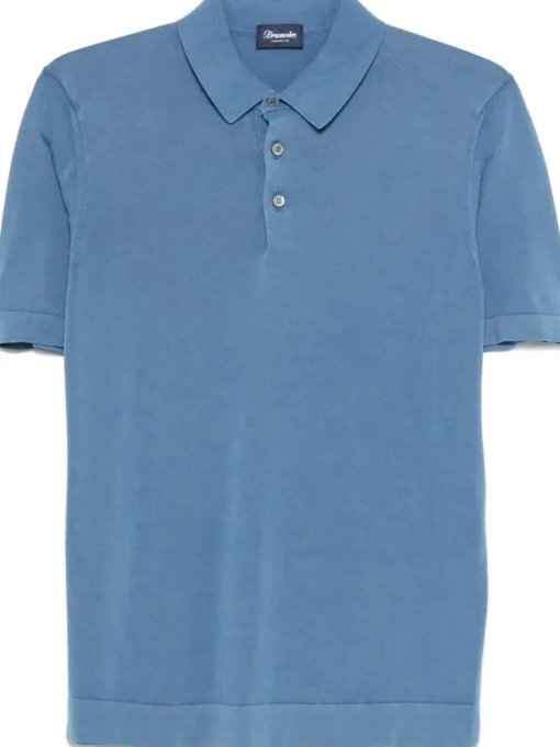 DRUMOHR Lightweight knitted polo shirt