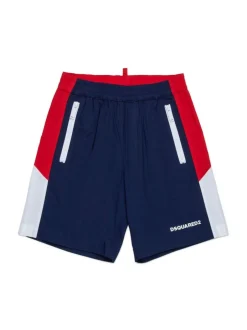 Kids/BOY DSQUARED KIDS DSQUARED2 KIDS Sports shorts with color-block design
