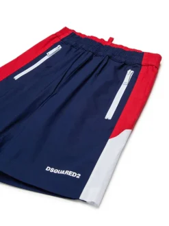 Kids/BOY DSQUARED KIDS DSQUARED2 KIDS Sports shorts with color-block design