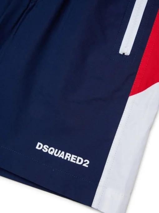 Kids/BOY DSQUARED KIDS DSQUARED2 KIDS Sports shorts with color-block design
