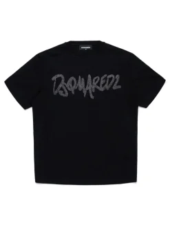 Kids/BOY DSQUARED KIDS DSQUARED2 KIDS T-shirt with glitter logo