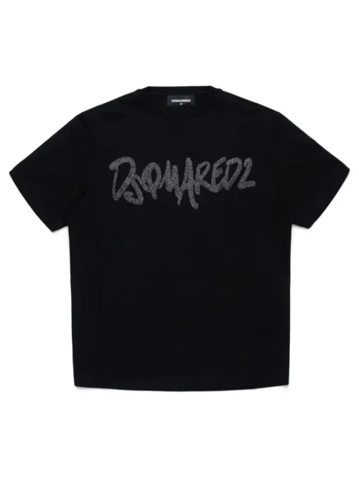 Kids/BOY DSQUARED KIDS DSQUARED2 KIDS T-shirt with glitter logo
