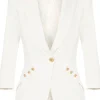 ELISABETTA FRANCHI Crepe blazer with logo buttons