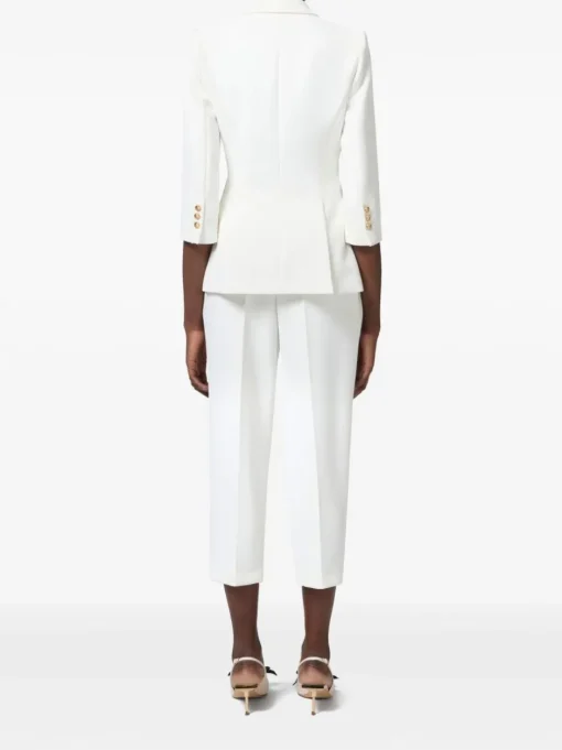 ELISABETTA FRANCHI Crepe blazer with logo buttons