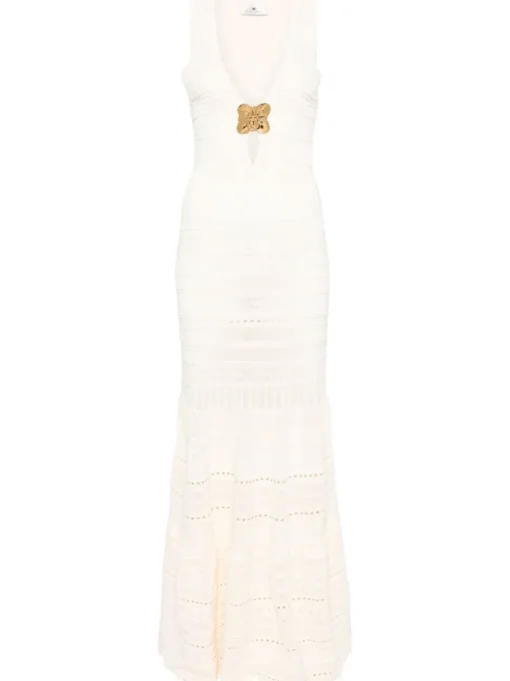 ELISABETTA FRANCHI Long dress with decoration