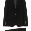 ELISABETTA FRANCHI Single-breasted crepe suit