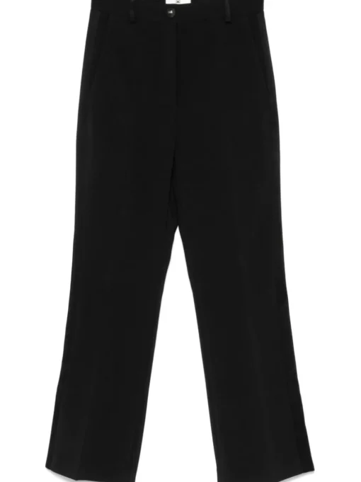ELISABETTA FRANCHI Trousers with satin edge