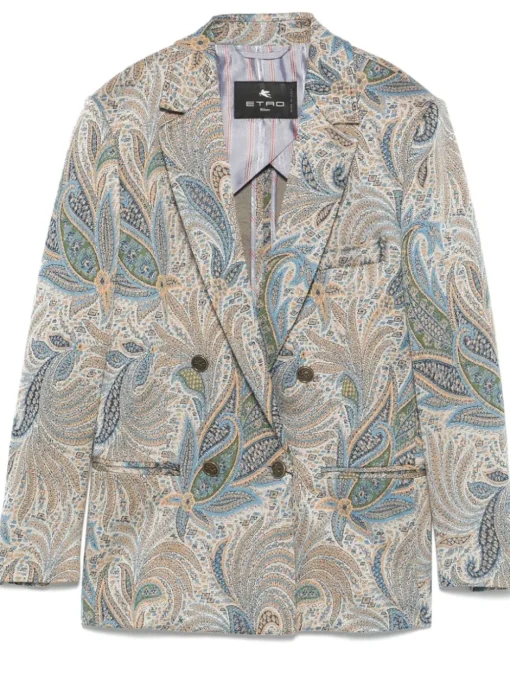 ETRO Blazer with jacquard paisley motif