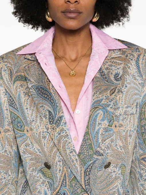 ETRO Blazer with jacquard paisley motif