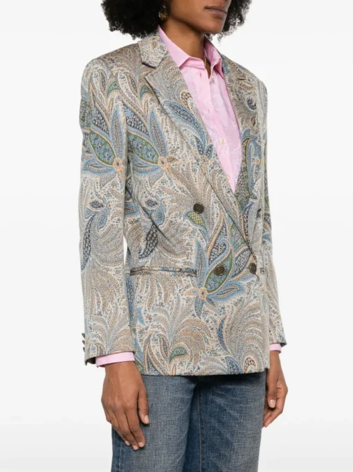 ETRO Blazer with jacquard paisley motif