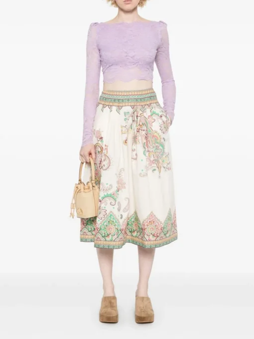 ETRO Midi skirt with print