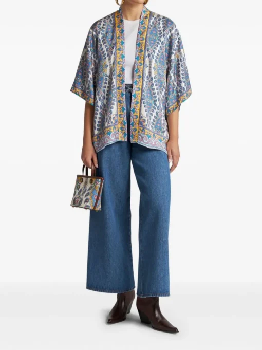 ETRO Silk jacket with paisley print