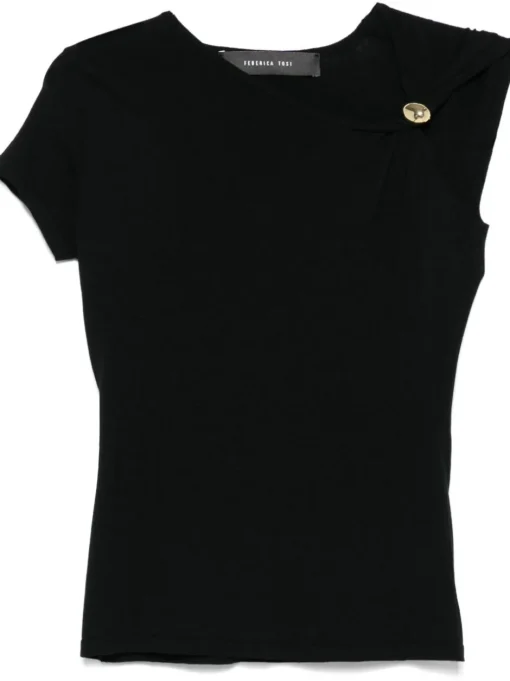 FEDERICA TOSI Top with brooch