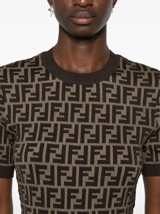 FENDI , FF cotton sweater