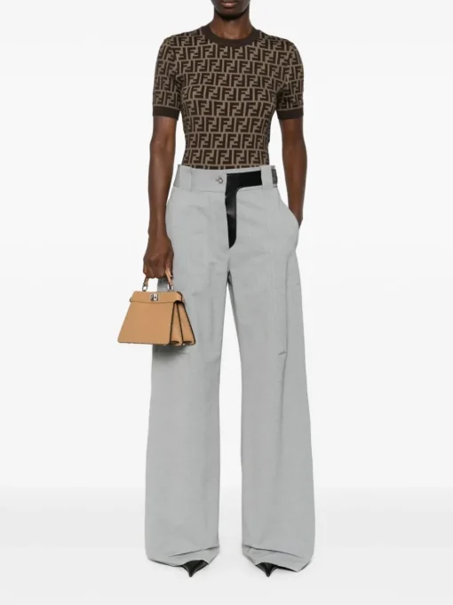 FENDI , FF cotton sweater