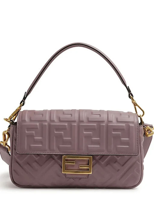 FENDI , Baguette Mauve pink leather bag