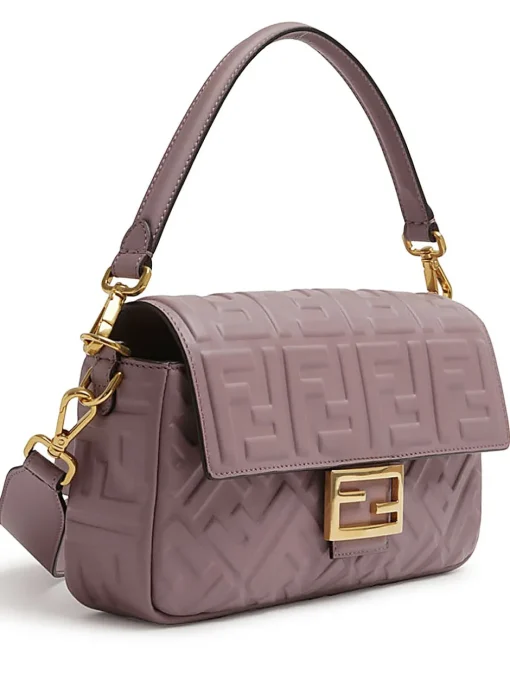 FENDI , Baguette Mauve pink leather bag