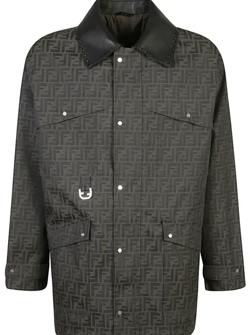 FENDI Blouson Blouson in waxed FF Jacquard