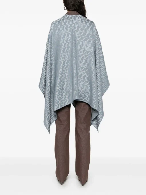FENDI FF jacquard cape