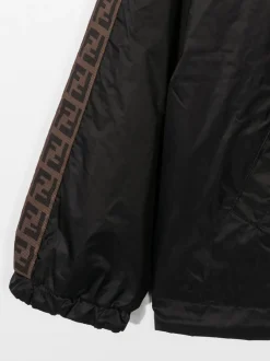 Kids/BOY FENDI KIDS FF Motif Reversible Hooded Jacket
