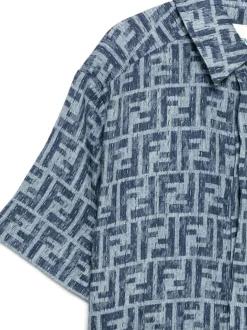 Kids FENDI KIDS Junior linen shirt