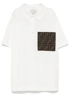 Kids/BOY FENDI KIDS junior T-shirt Junior jersey polo shirt with pocket