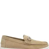 FENDI OLock Light loafer Beige suede moccasin