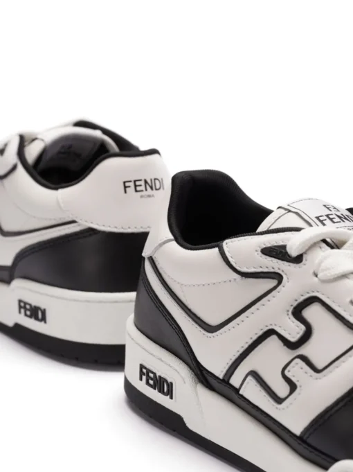FENDI white/ sneakers with logo patch