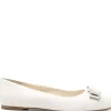 FERRAGAMO Ballet flats with bow logo