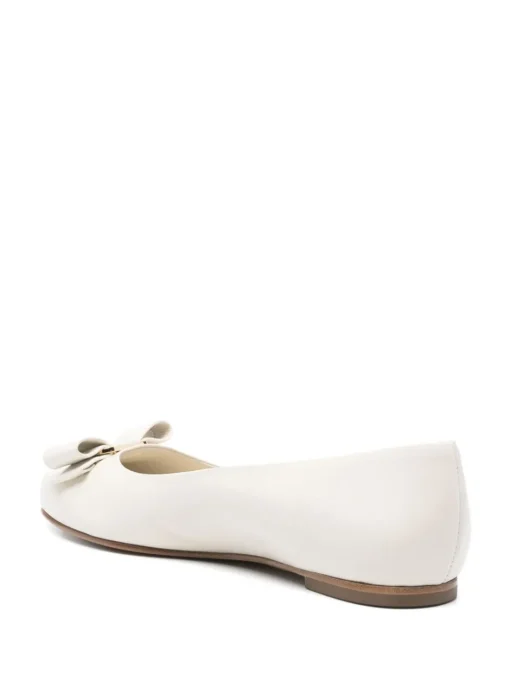 FERRAGAMO Ballet flats with bow logo
