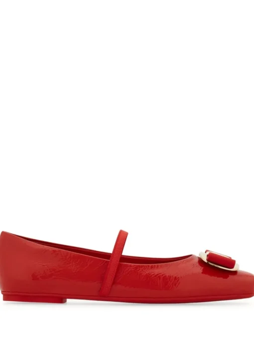 FERRAGAMO New Vara plate ballerina