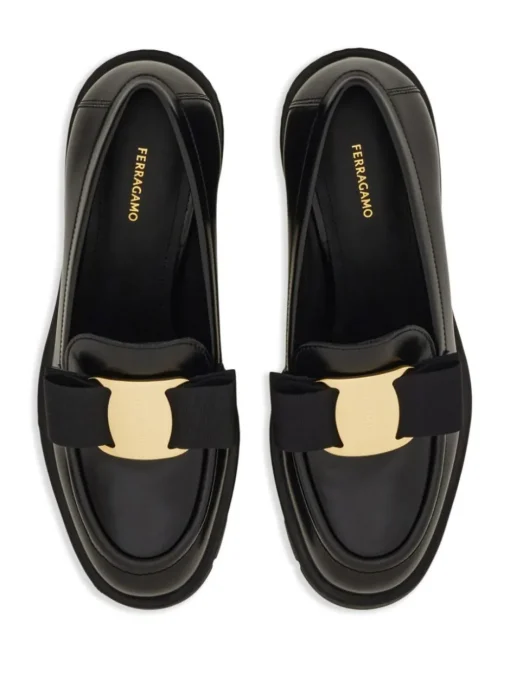 FERRAGAMO Vara Bow loafer with heel
