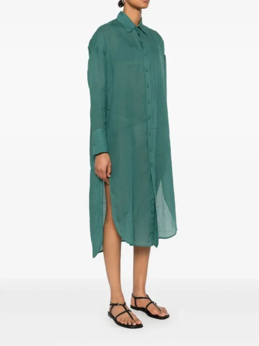 FISICO midi dress with classic collar