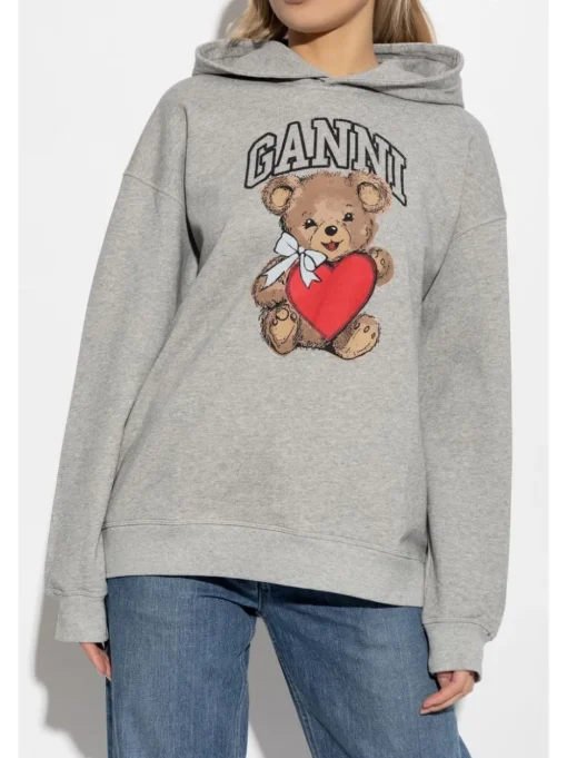 GANNI Bear print sweatshirt
