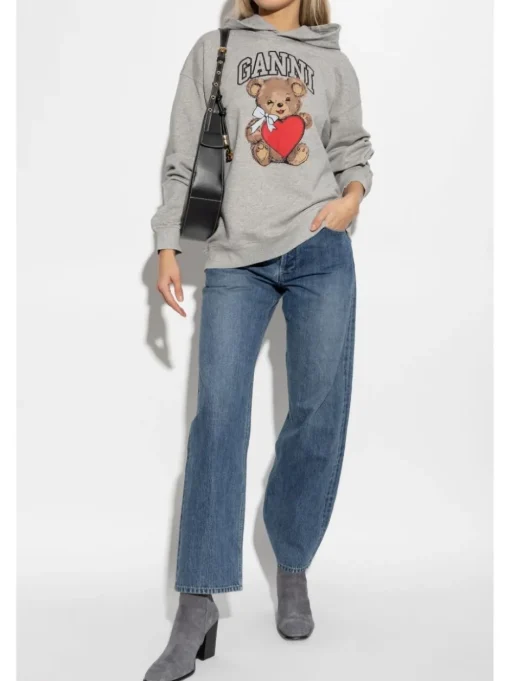 GANNI Bear print sweatshirt