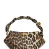 GANNI Bou mini leopard tote bag