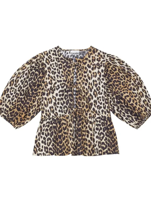 GANNI Leopard sweatshirt