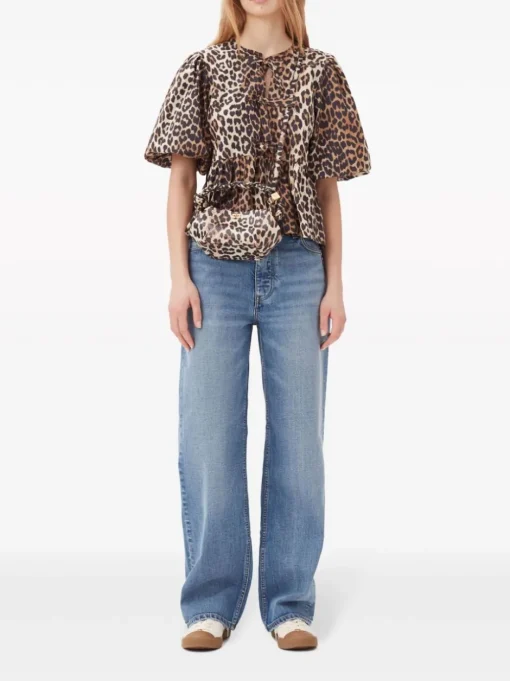 GANNI Leopard sweatshirt